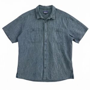 Patagonia Men’s Short Sleeve Button Front “Back Step Shirt” Size XXL EUC!